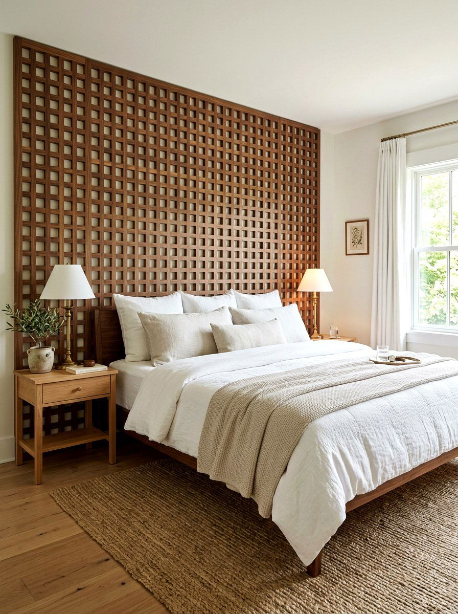 Bedroom Headboard Lattice Panel - 25 Spring Lattice Wall Decor Ideas