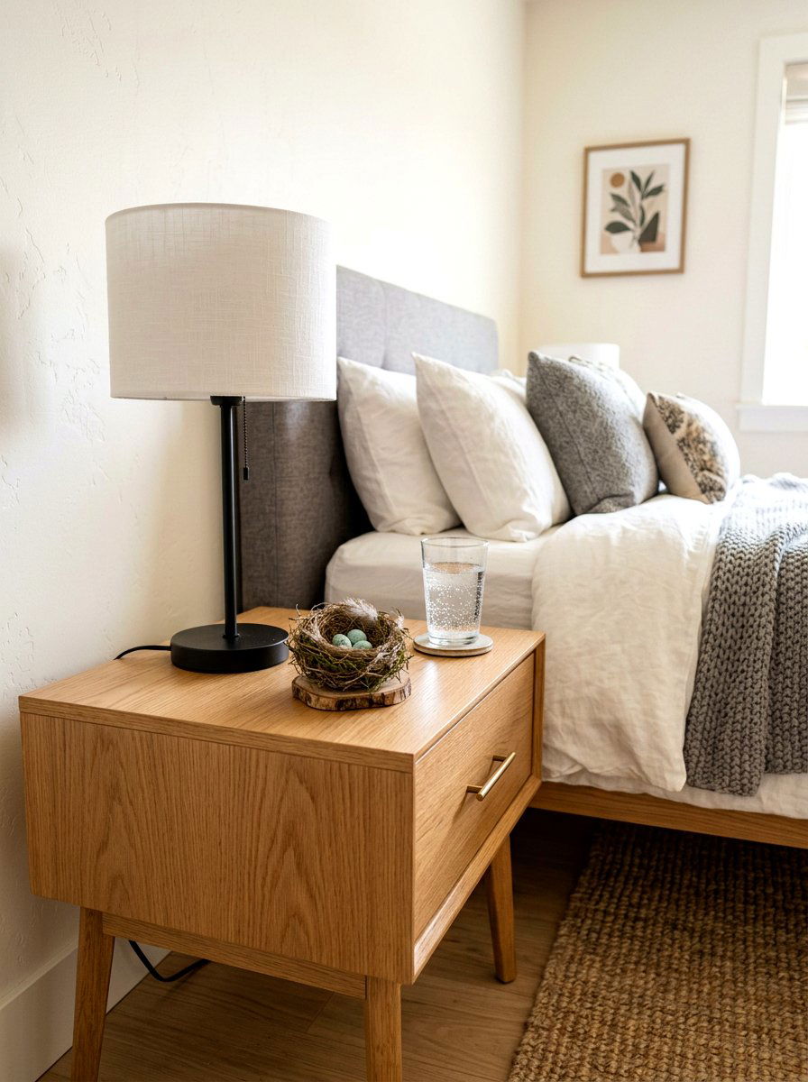 Bedroom Nightstand Accent - 25 Spring Nest Decor Ideas