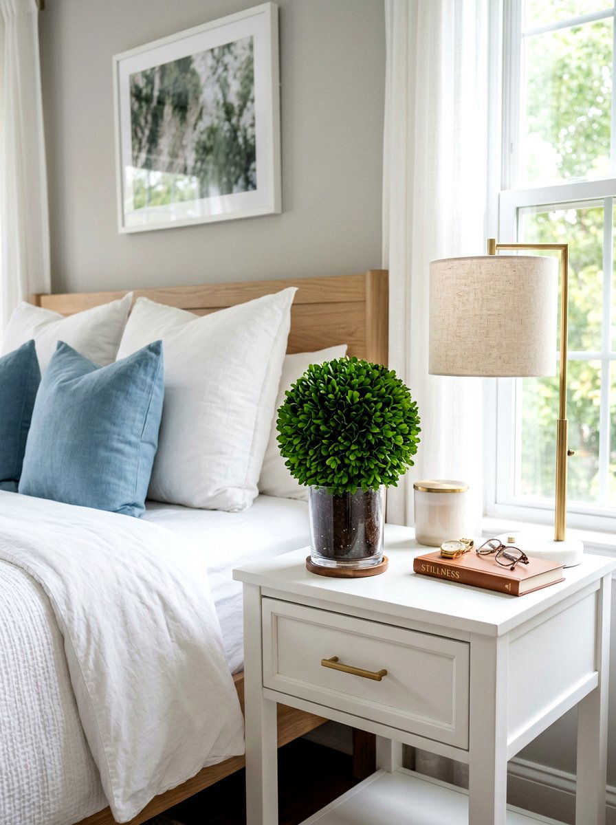 Bedroom Nightstand Boxwood Topiary - 25 Spring Boxwood Topiary Ideas