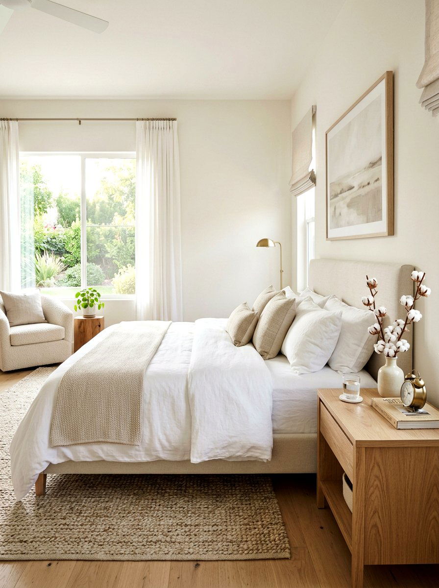 Bedroom Nightstand Cotton Stem Vase - 25 Spring Cotton Stem Decor Ideas