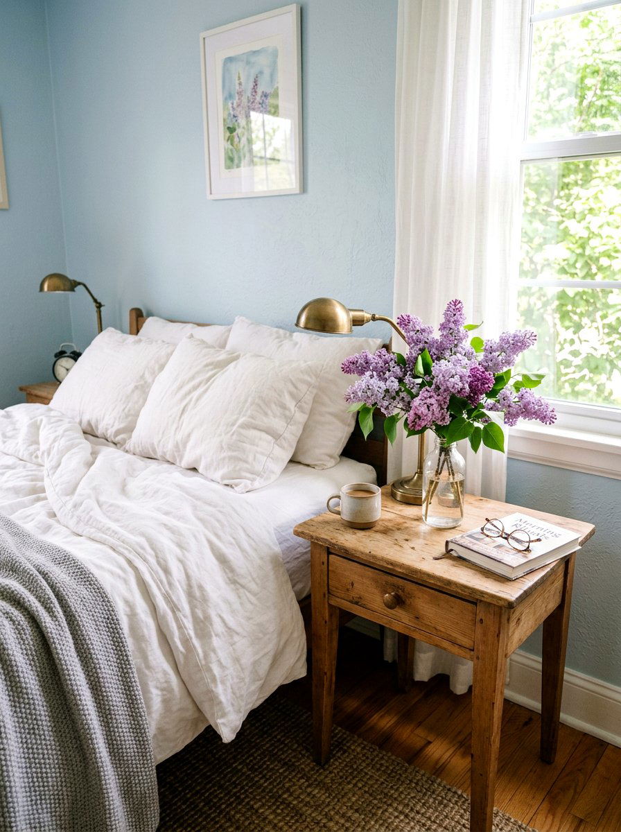 Bedroom Nightstand Lilac Vase - 25 Spring Lilac Arrangement Ideas