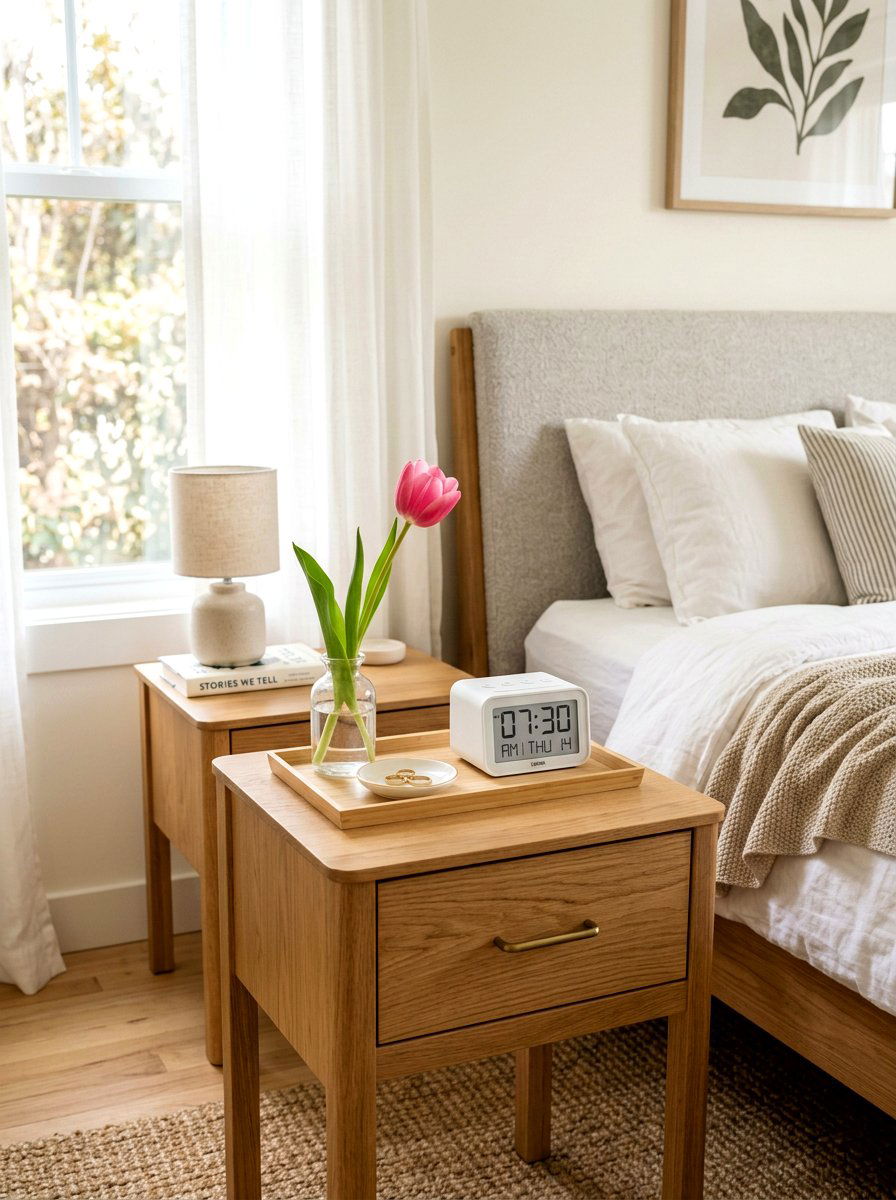 Bedroom Nightstand Spring Tray - 25 Spring Decorative Tray Ideas