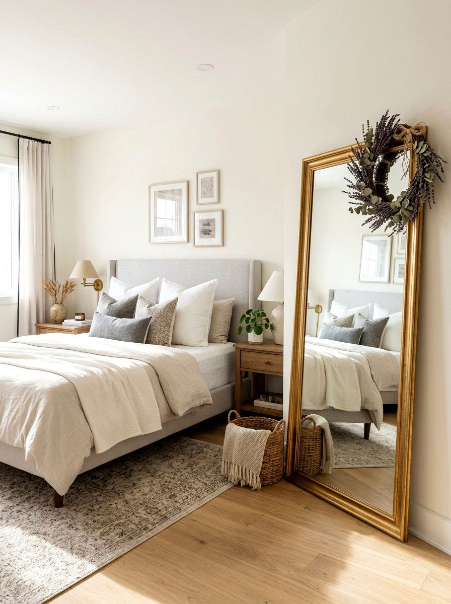 Bedroom mirror wreath - 25 Spring Mini Wreath Ideas