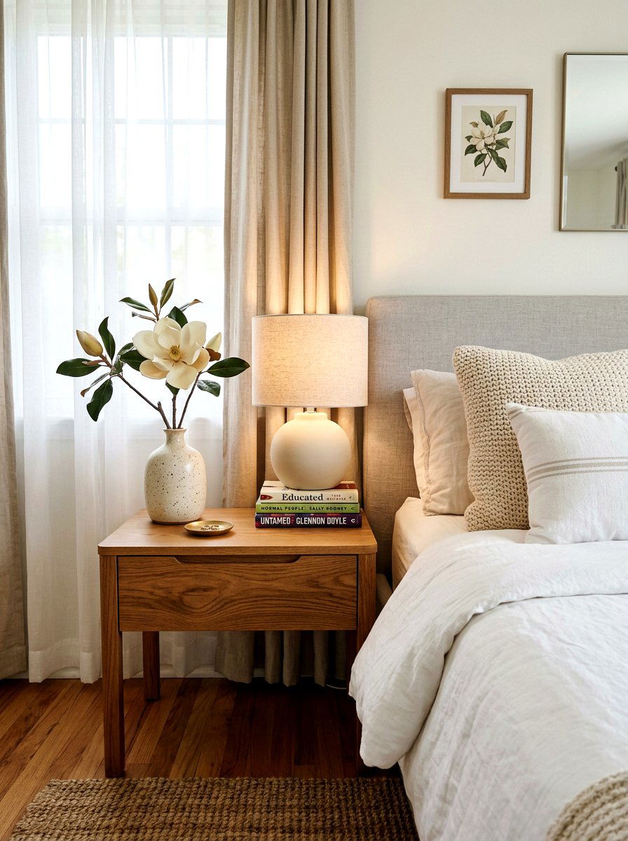 Bedroom nightstand magnolia branch - 25 Spring Magnolia Branch Ideas