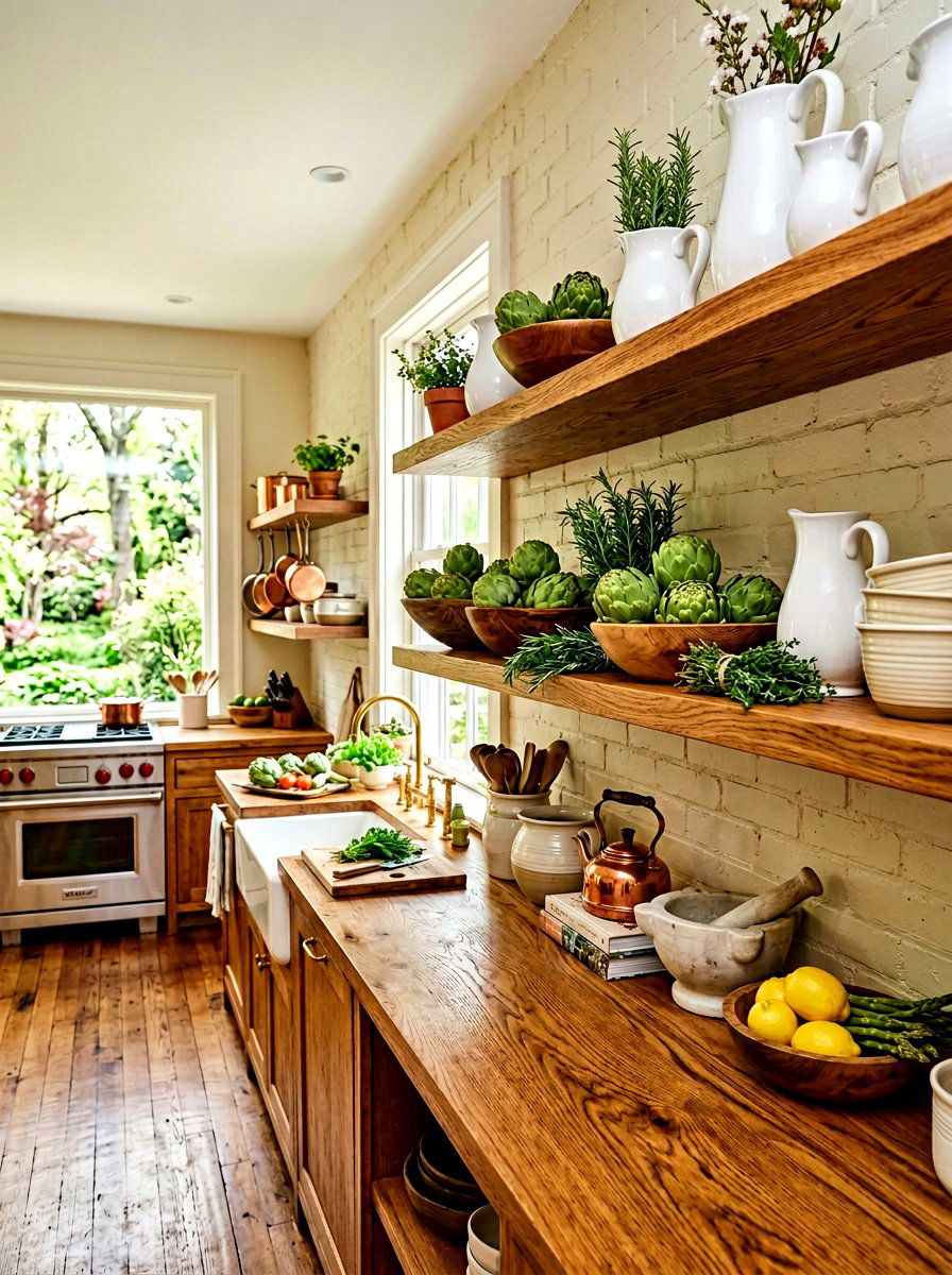 Bedroom shelf pastel candles - 25 Spring Open Shelving Decor Ideas