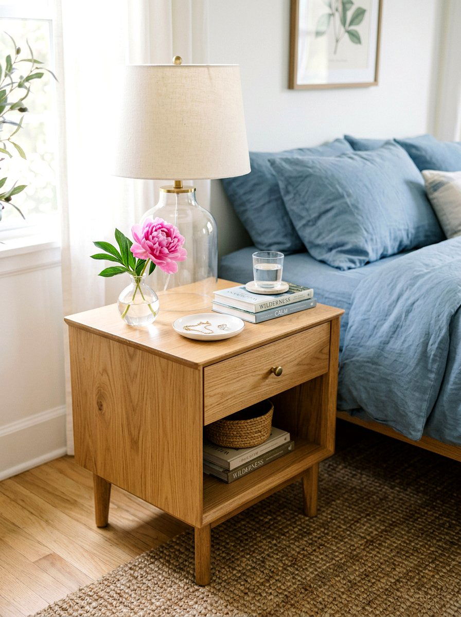 Bedside Table Spring Refresh - 25 Spring Vignette Styling Ideas