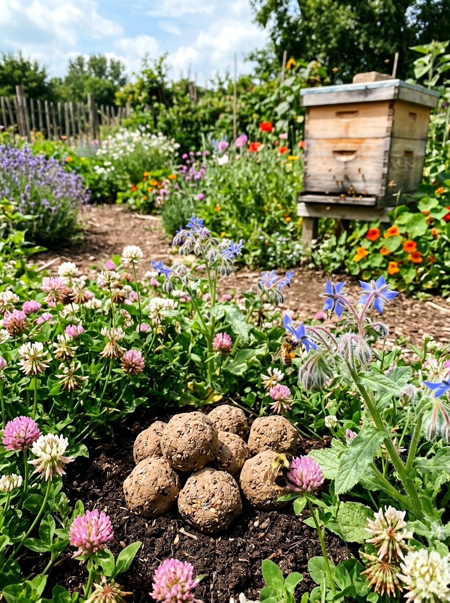 Bee Friendly Seed Bomb - 25 Spring Seed Bomb Ideas
