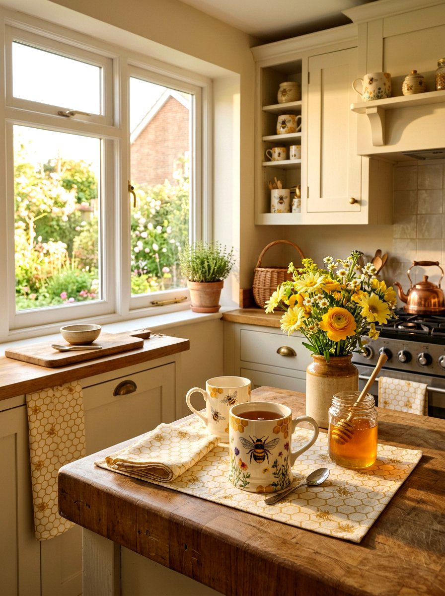 Bee Motif Mugs - 25 Spring Mug Ideas