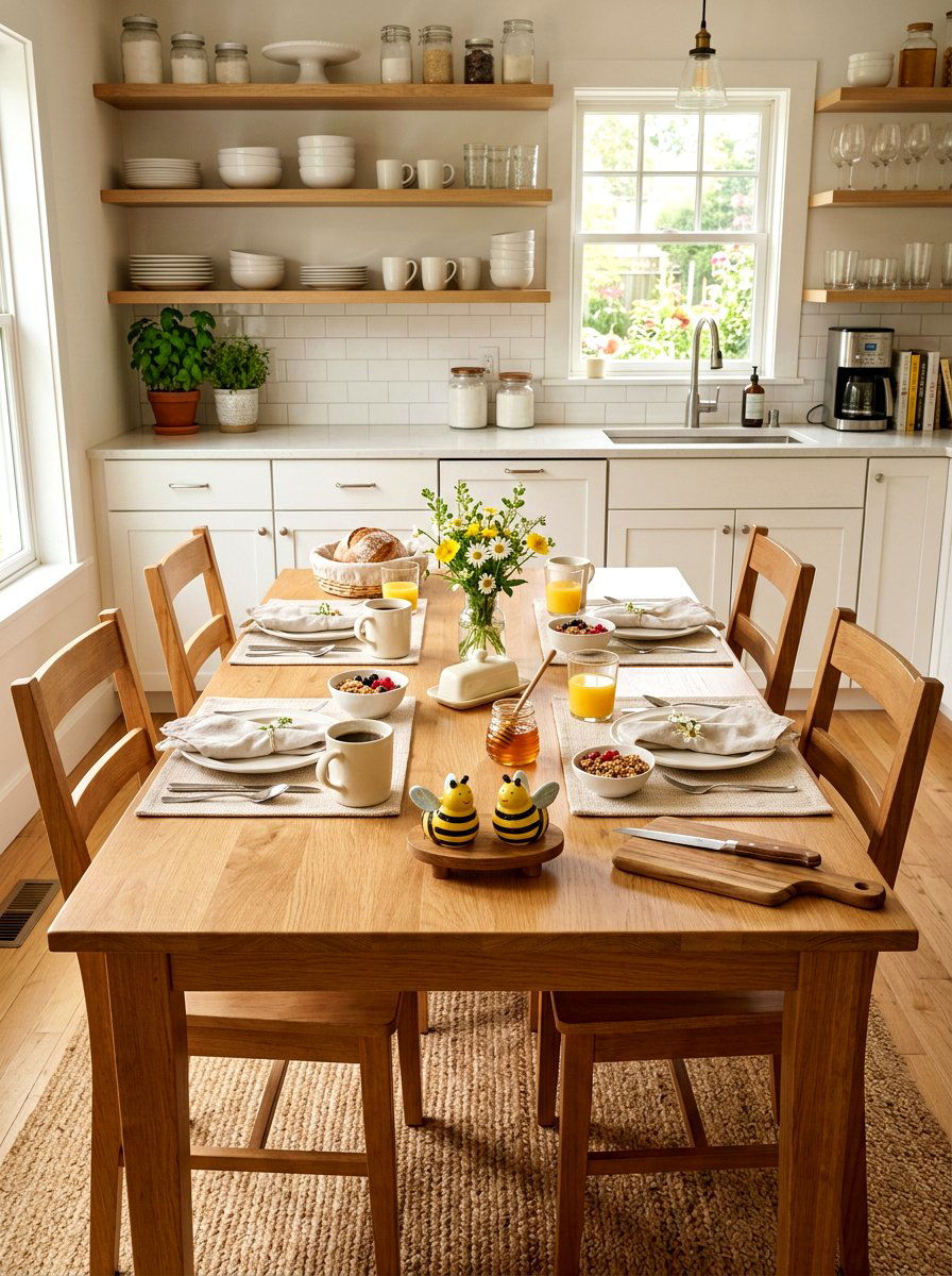 Bee Shaped Salt and Pepper Shakers - 25 Spring Bee Decor Ideas for Kitchen