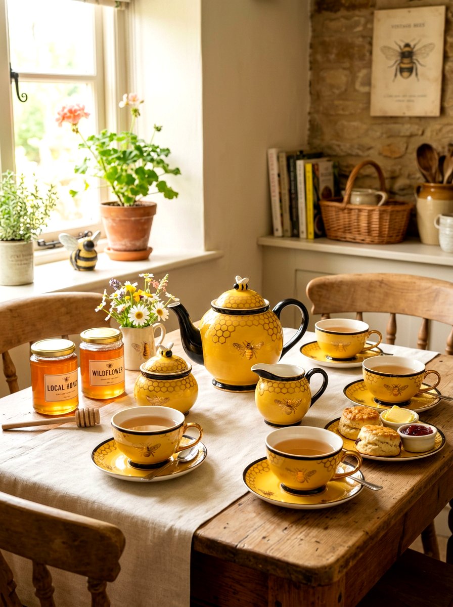 Bee Theme Tea Set - 25 Spring Tea Set Ideas