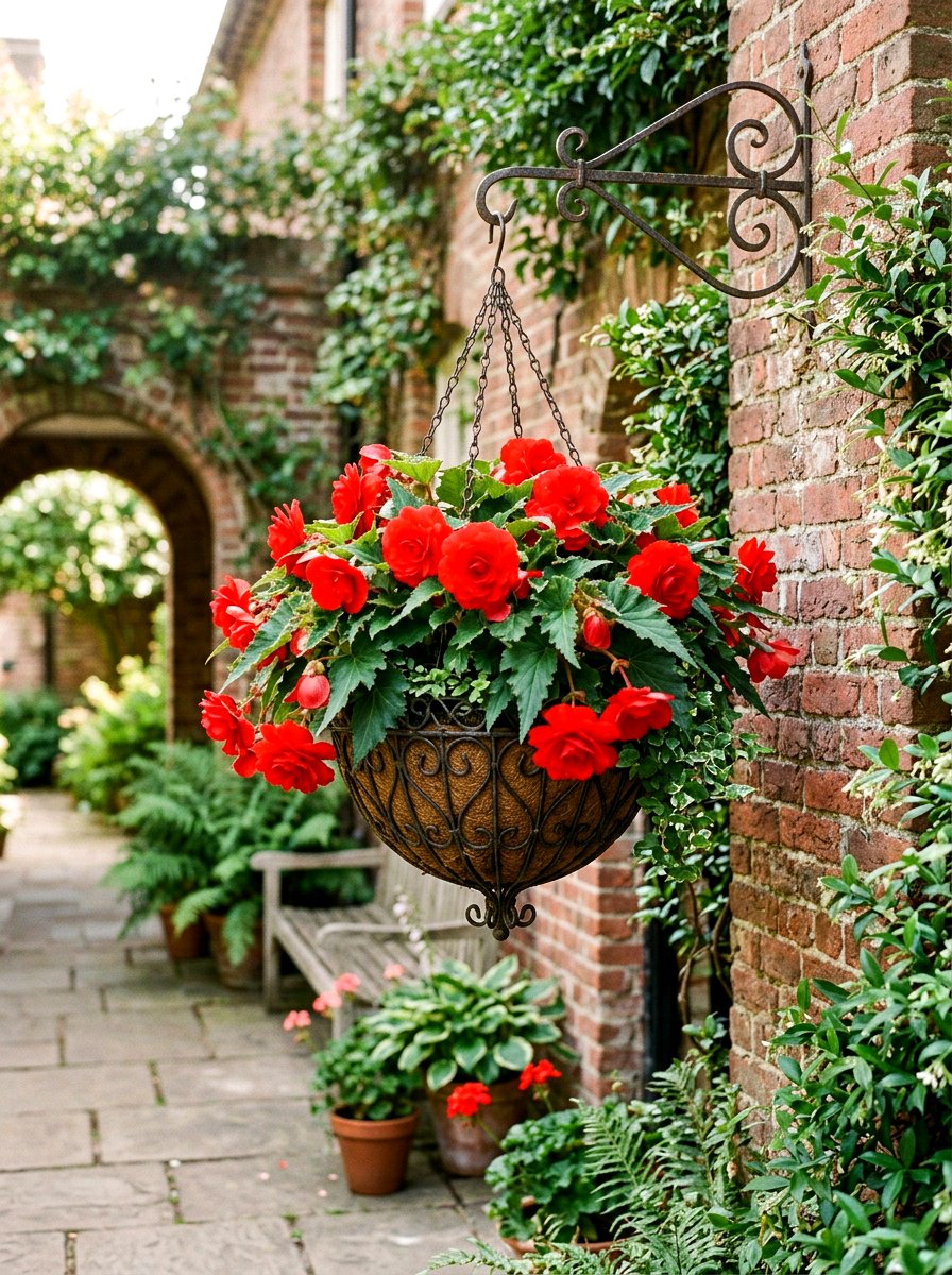 Begonia Hanging Basket - 25 Spring Hanging Basket Flower Ideas