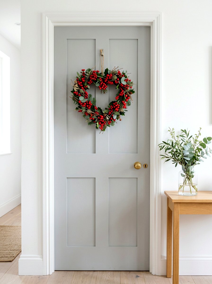 Berry Heart Wreath - 25 Spring Heart Wreath Ideas