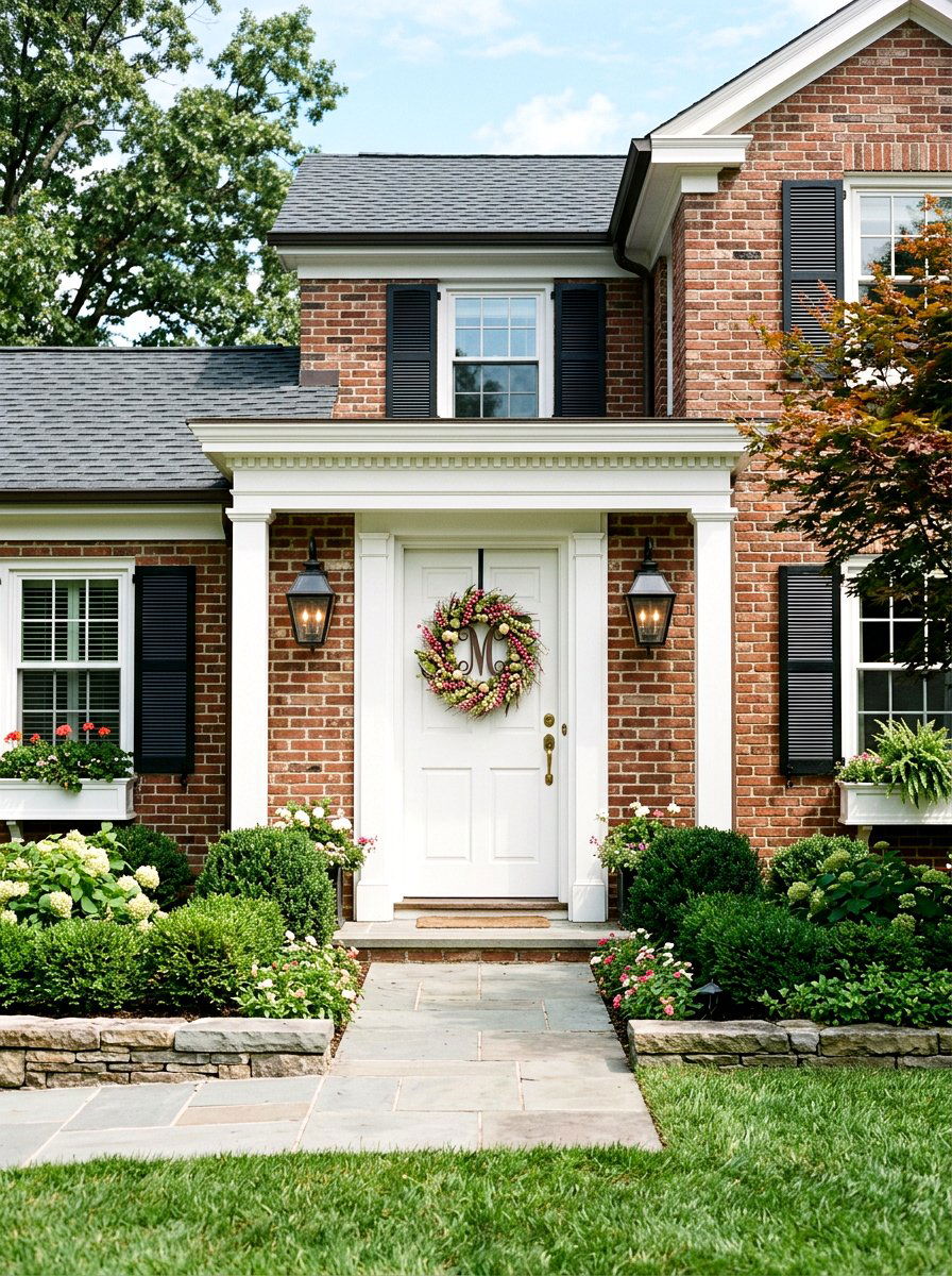Berry Initial Door Wreath - 25 Spring Initial Wreath Ideas