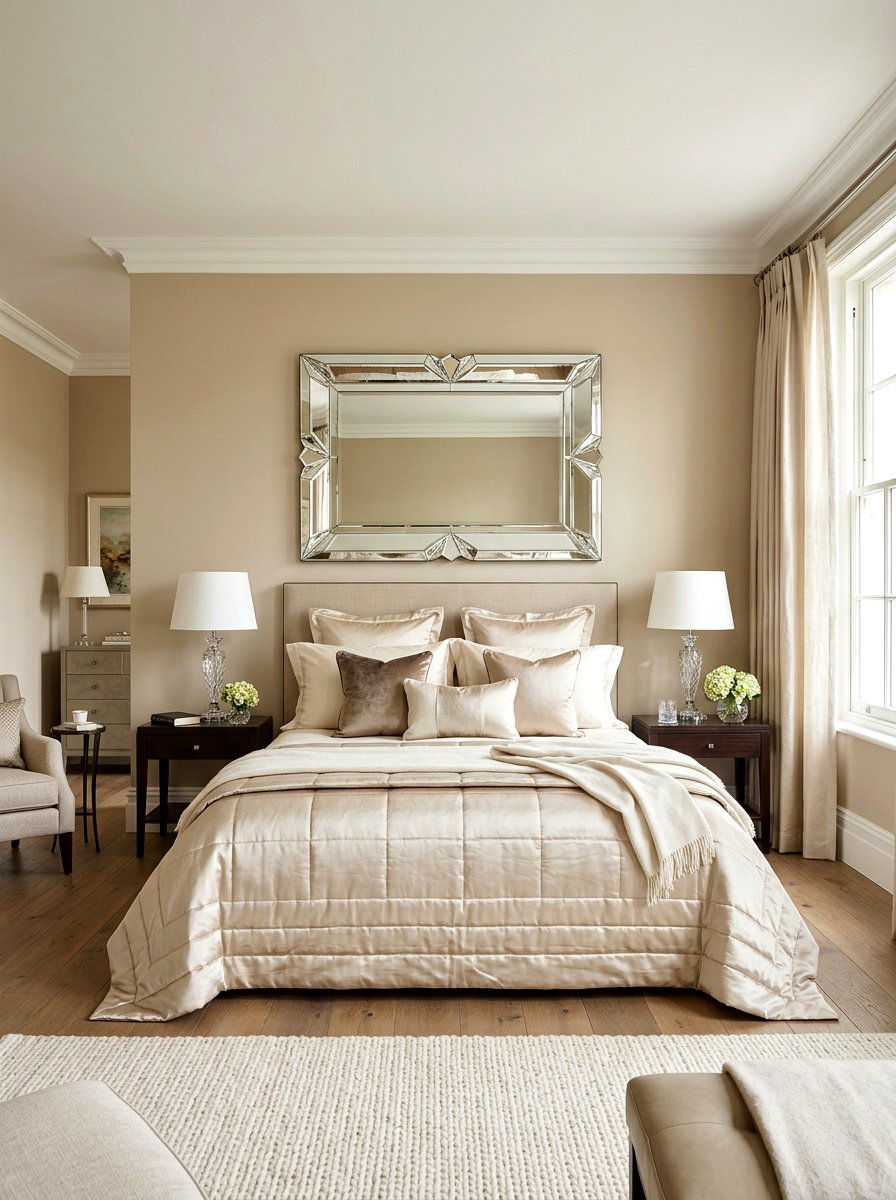 Beveled Glass Mirror - 25 Spring Bedroom Mirror Ideas