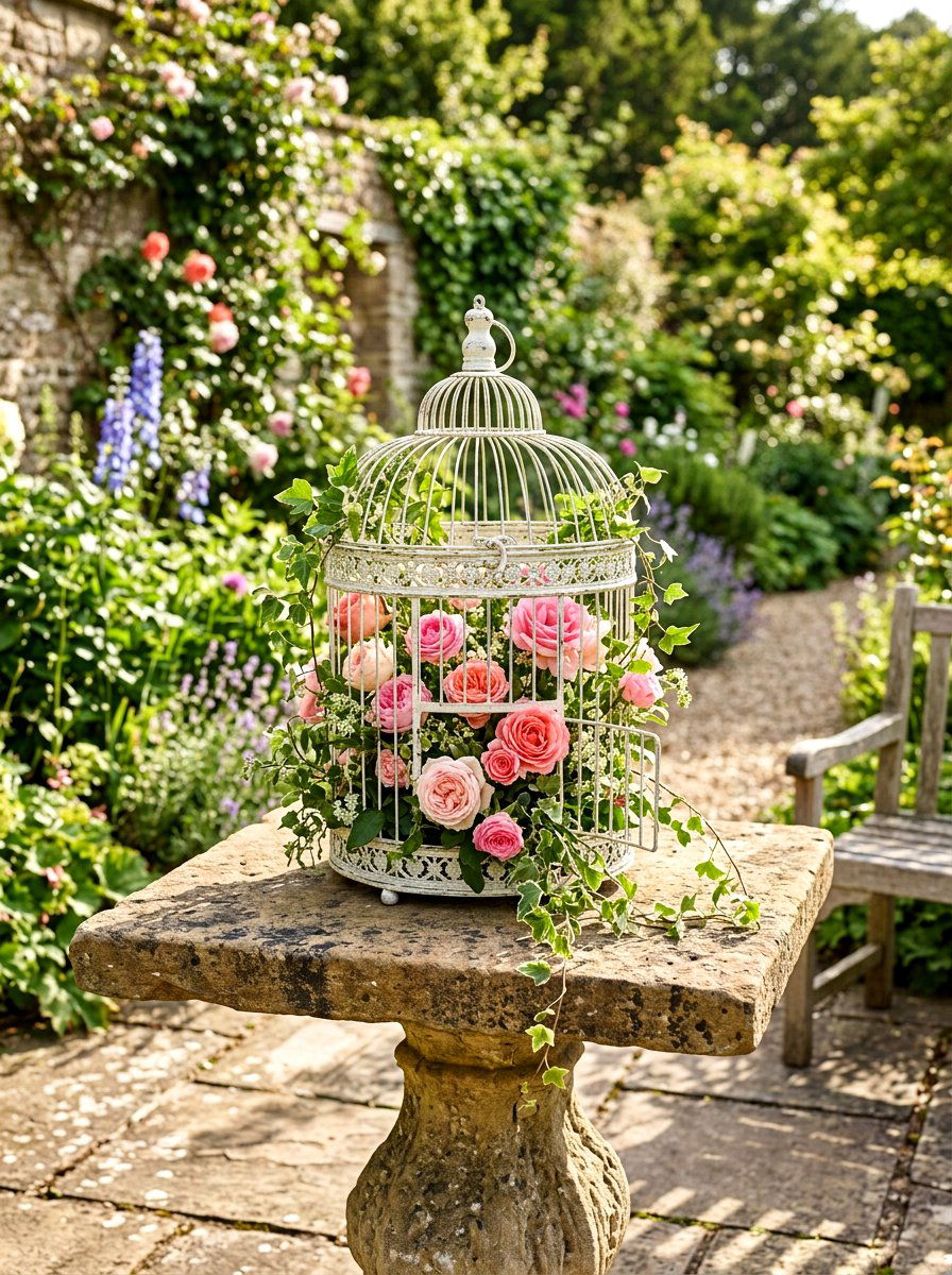 Bird Cage Decor - 25 Spring High Tea Decor Ideas