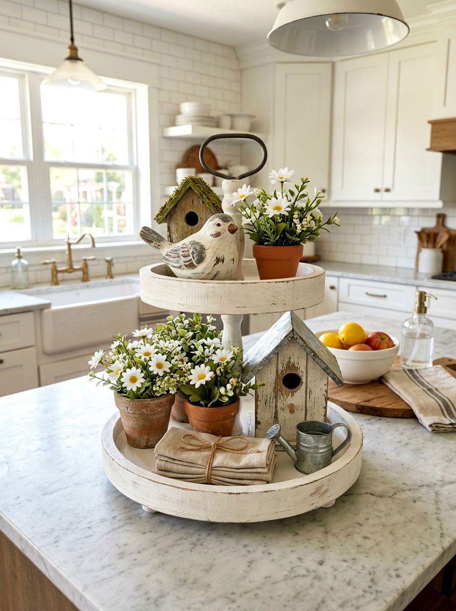 Bird Figurine For Tiered Tray - 25 Spring Ceramic Bird Ideas