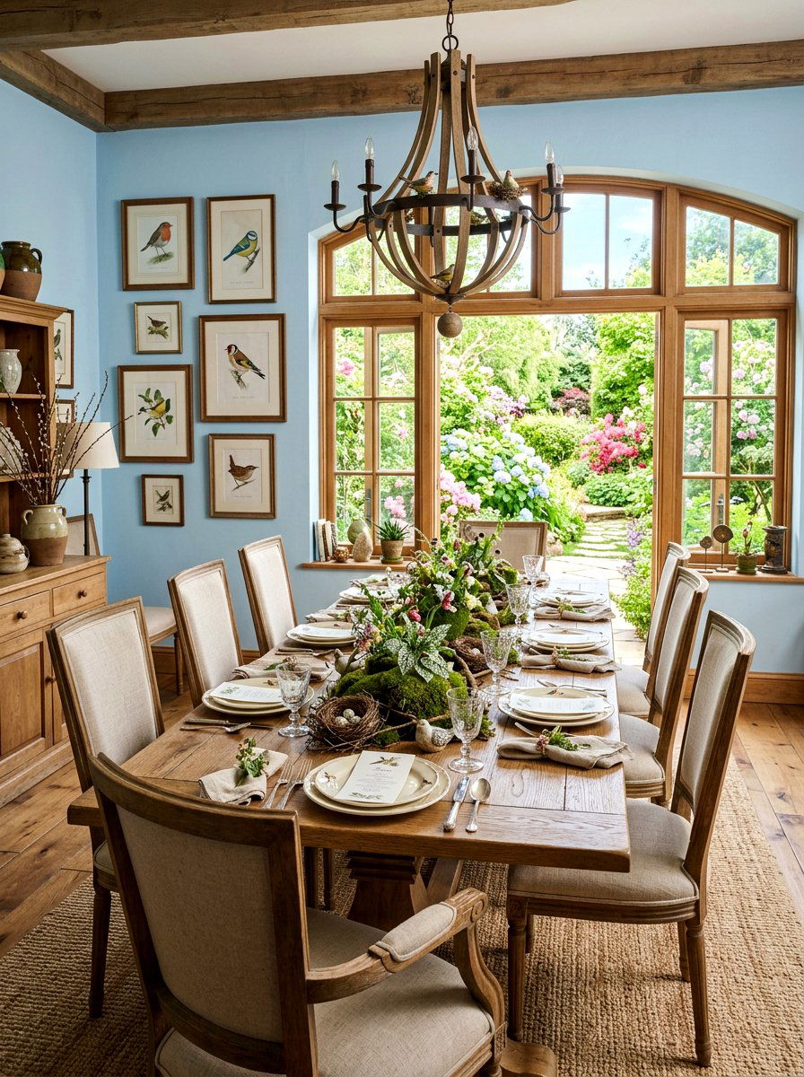 Bird Illustration Sets - 25 Spring Dinnerware Ideas