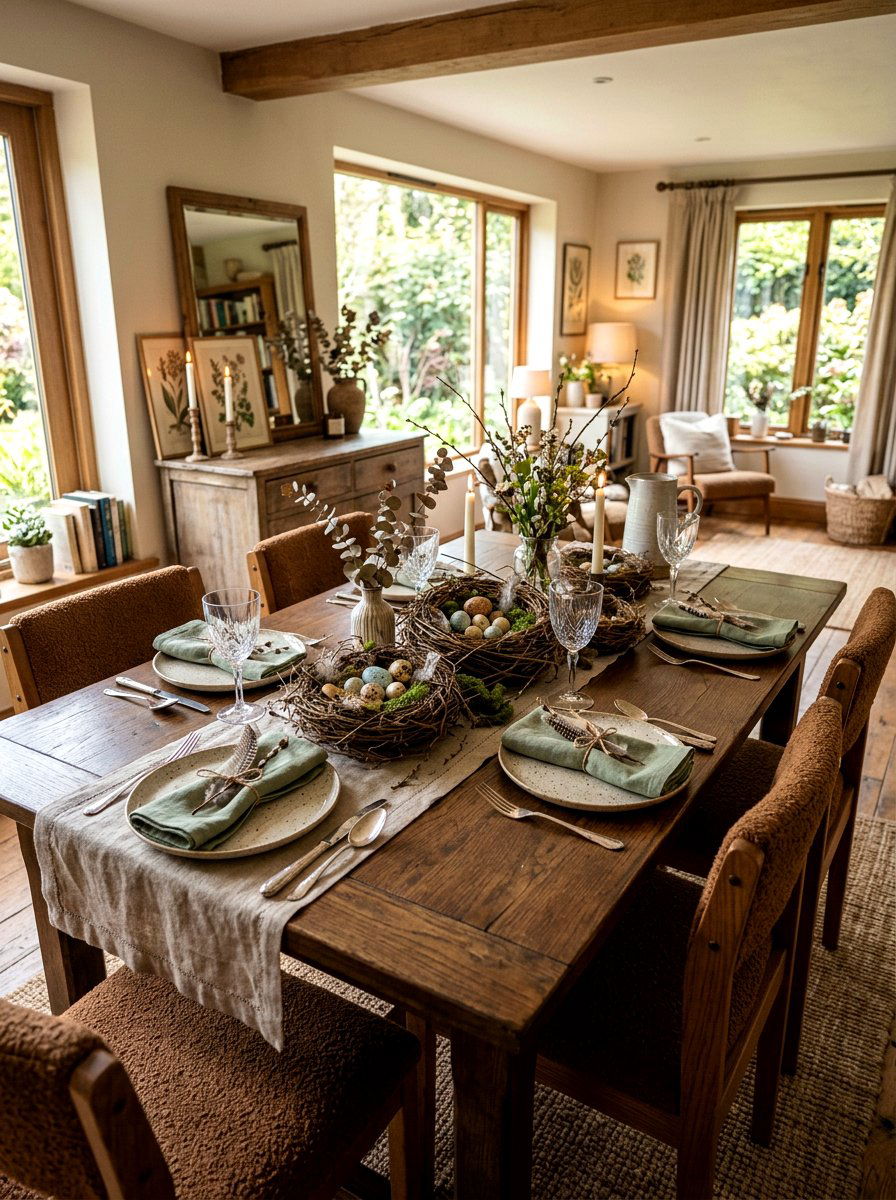 Bird Nest Decor - 25 Spring Luncheon Decor Ideas