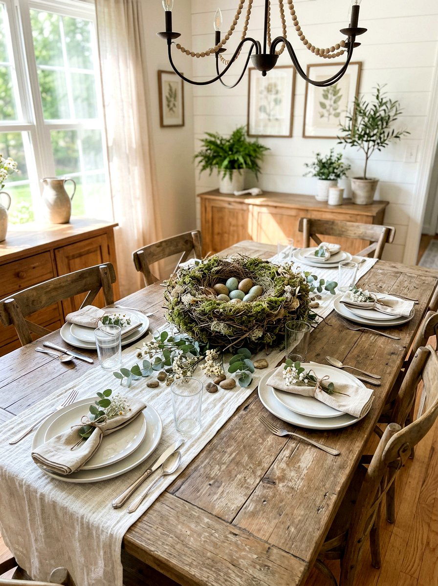 Bird Nest Dining Table Centerpiece - 25 Spring Bird Nest Decor Ideas