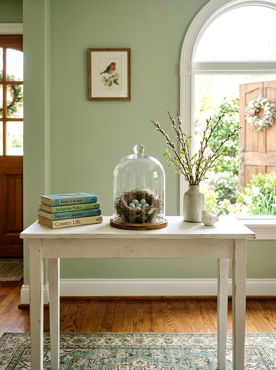 Bird Nest Entry Decor - 25 Spring Entry Table Arrangement Ideas