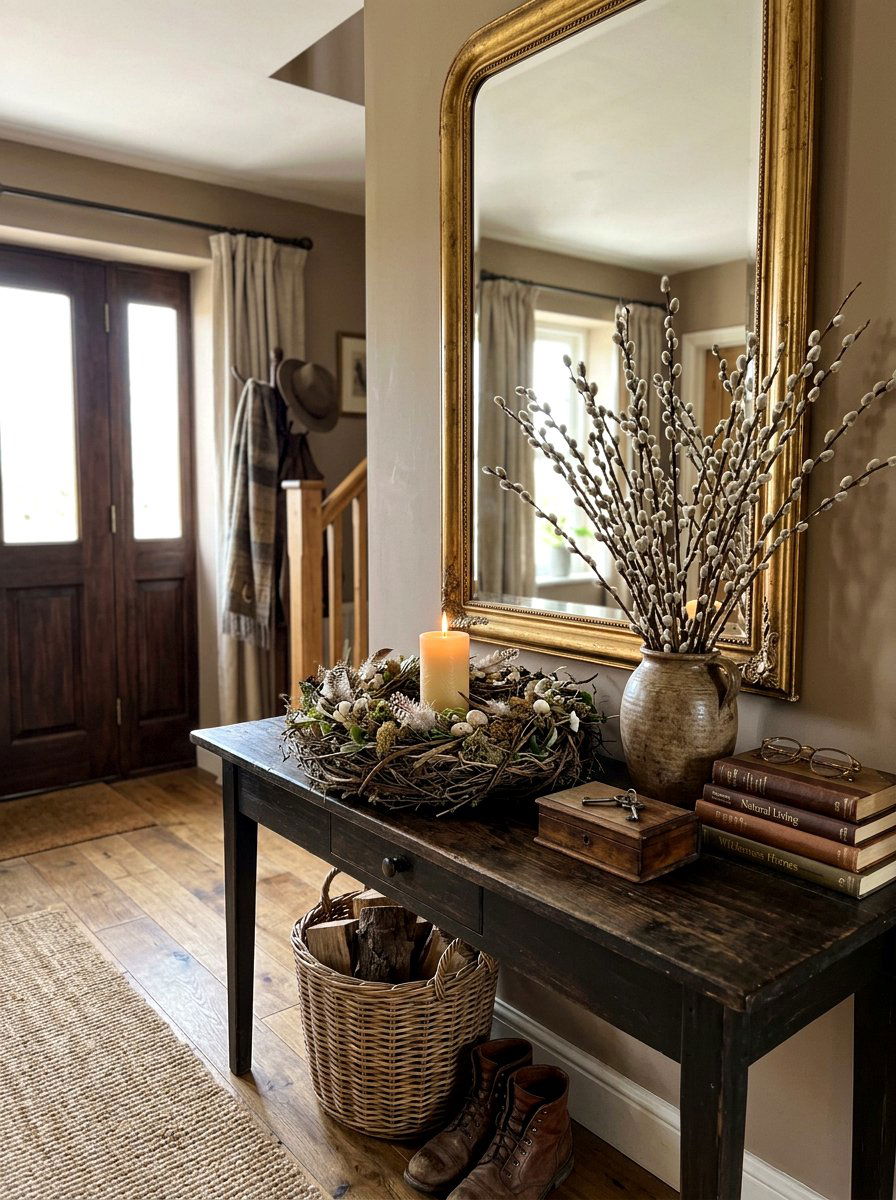 Bird Nest Pillar Ring - 25 Spring Candle Holder Ideas