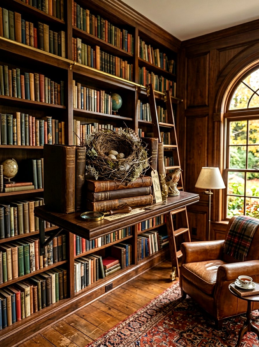 Bird Nest Shelf Decoration - 25 Spring Floating Shelf Decor Ideas