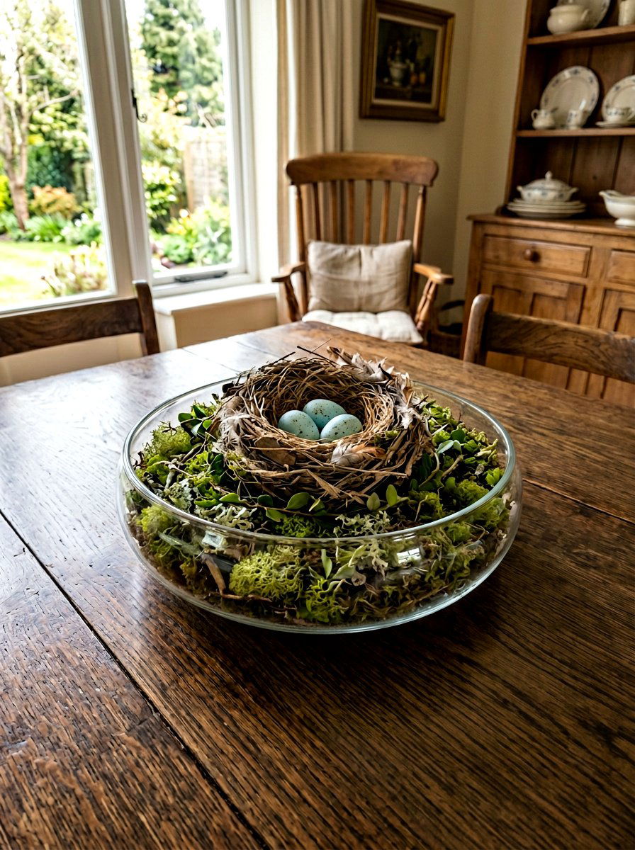 Bird Nest Table Centerpiece - 25 Spring Dining Table Centerpiece Ideas