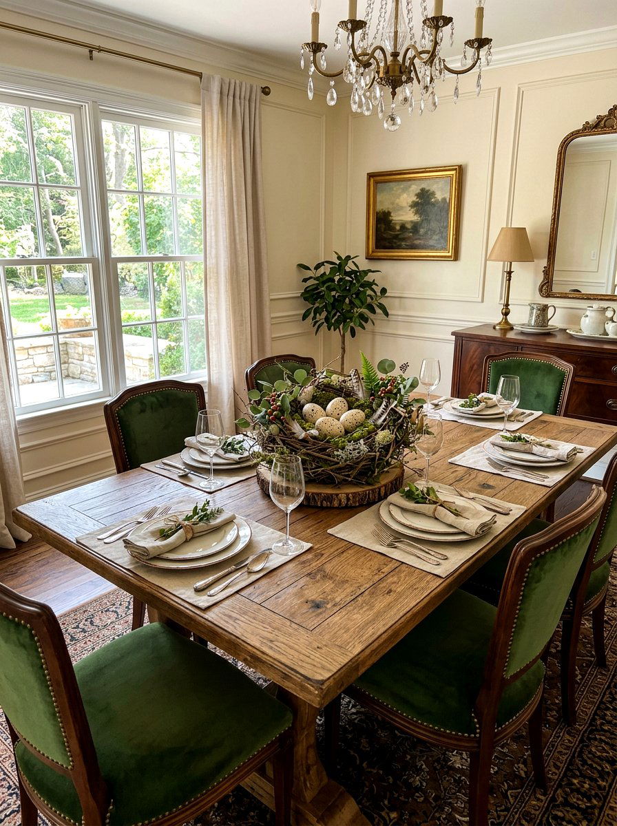 Bird Nest Table Decor - 25 Spring Centerpiece Ideas