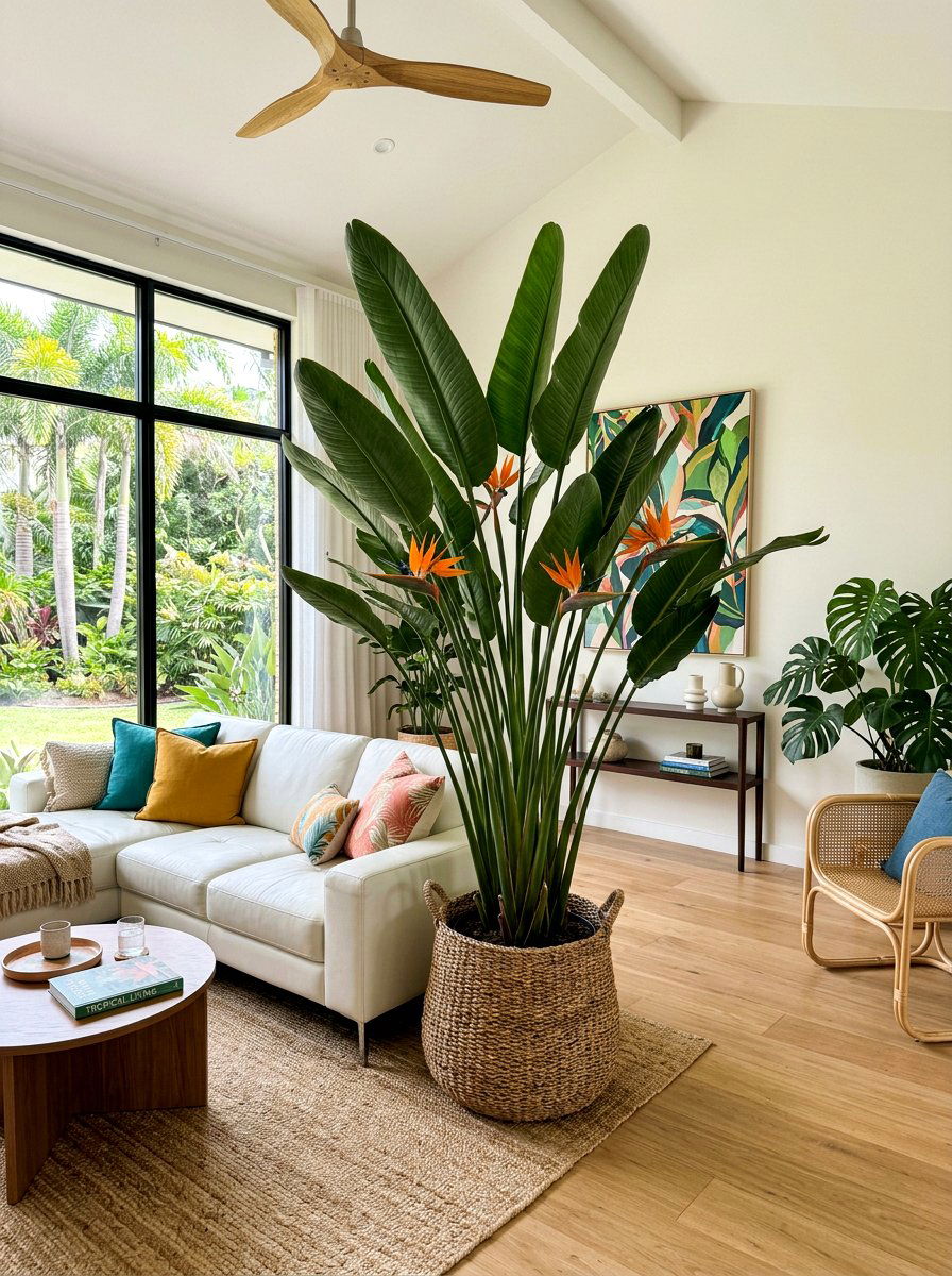 Bird Of Paradise - 25 Spring Living Room Plant Ideas