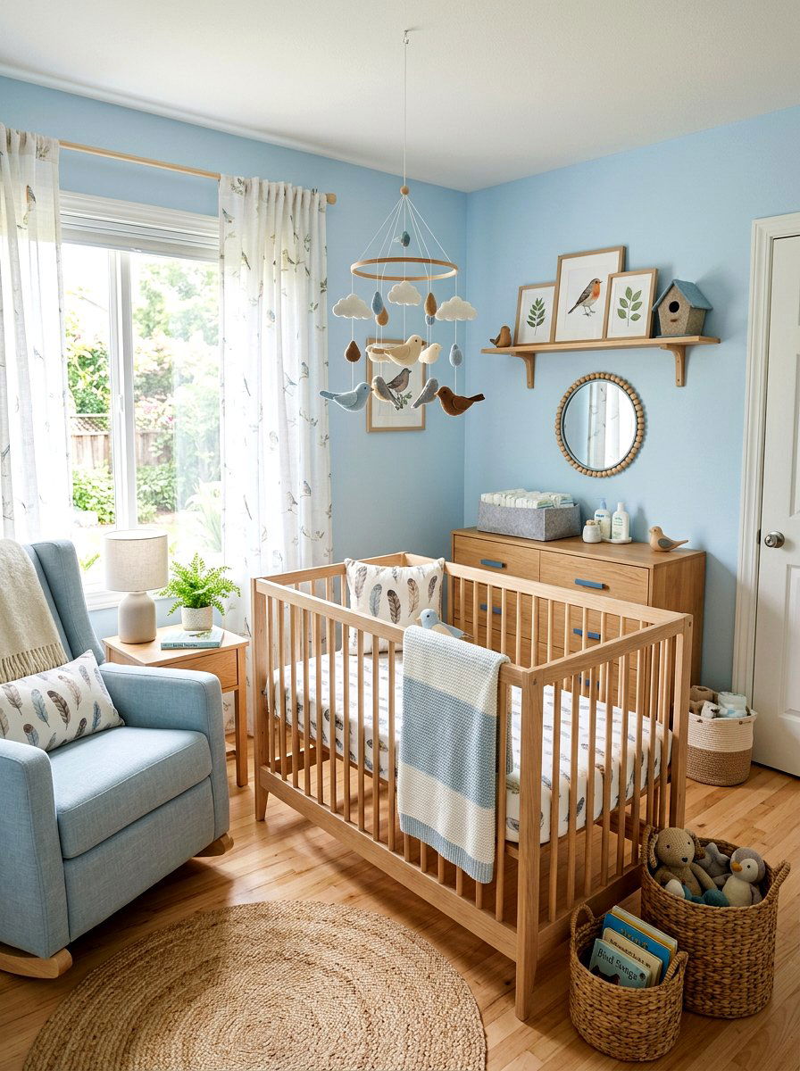 Bird Theme Nursery - 25 Spring Nursery Decor Ideas