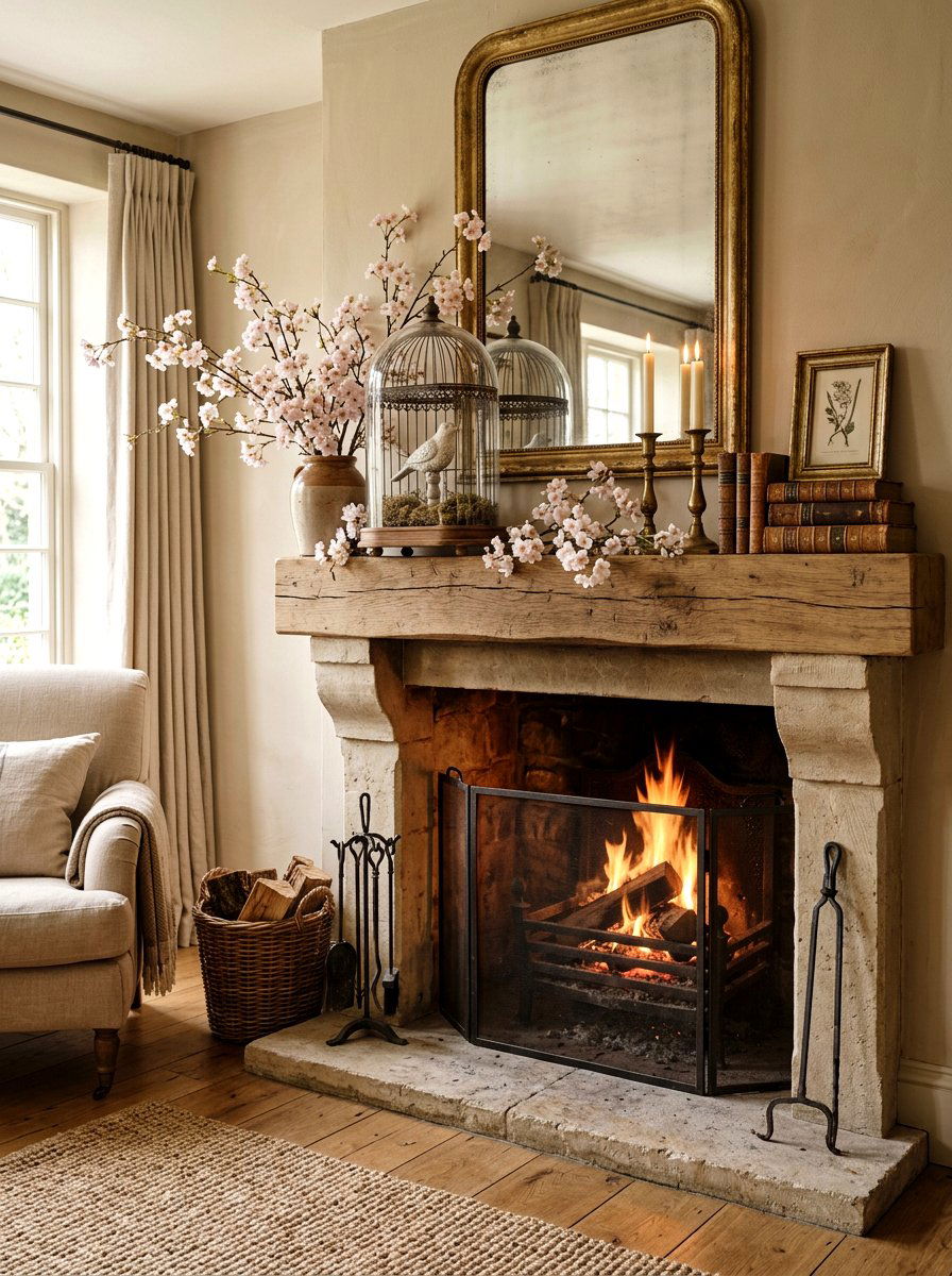 Bird cage cloche - 25 Spring Bell Jar Decor Ideas