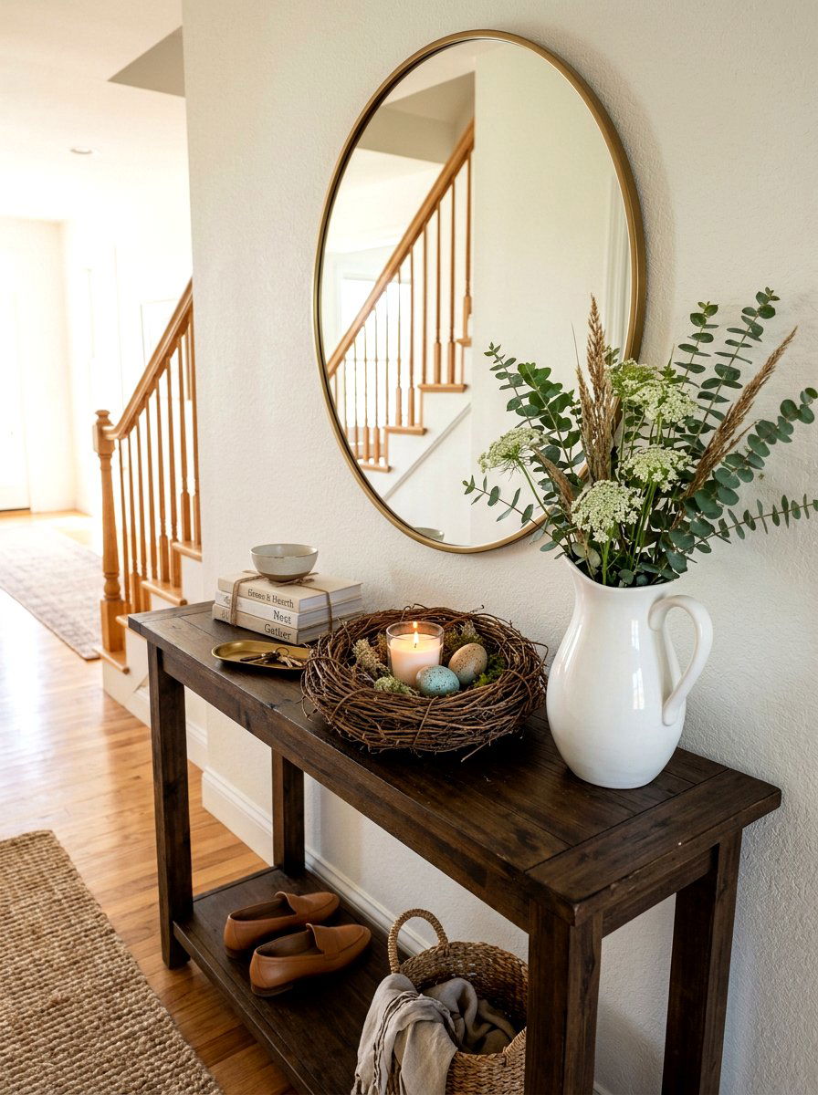 Bird nest candle - 25 Spring Candle Decor Ideas