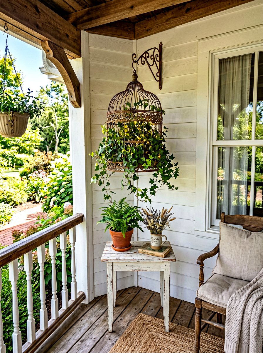 Birdcage Decor Accent - 25 Spring Cottagecore Decor Ideas