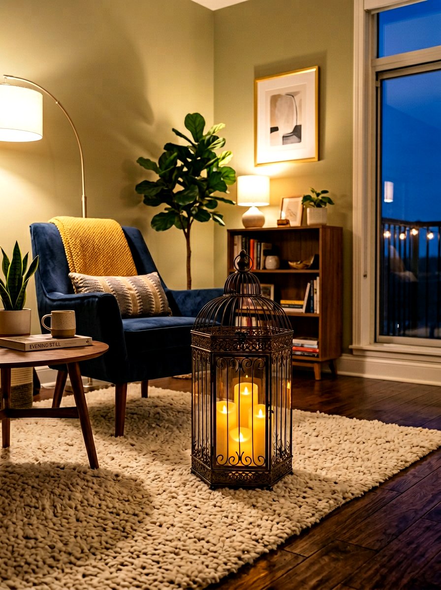 Birdcage Lantern For Living Room Corner - 25 Spring Birdcage Decor Ideas