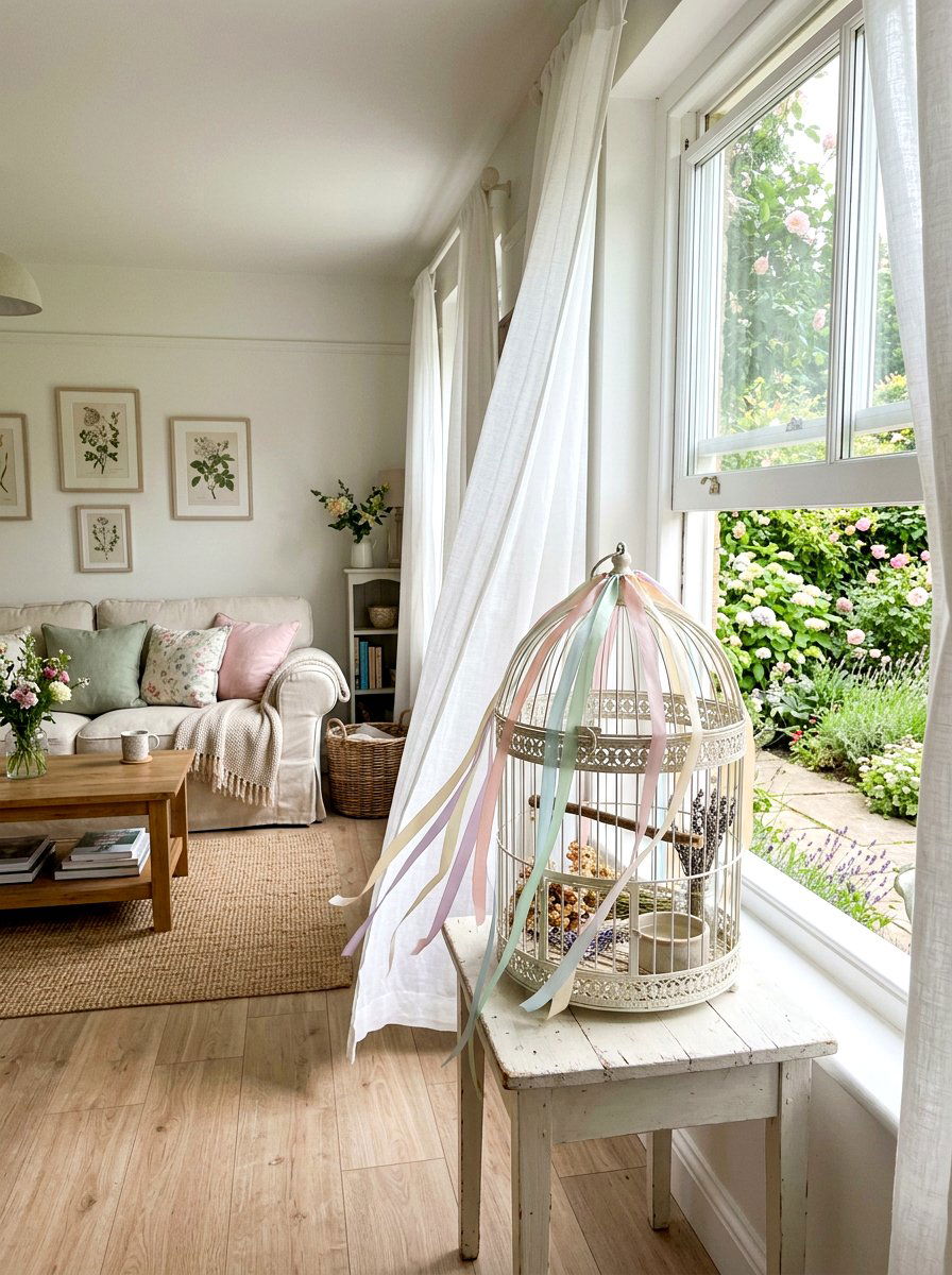 25 Beautiful Spring Birdcage Decor Ideas for Vintage Flair