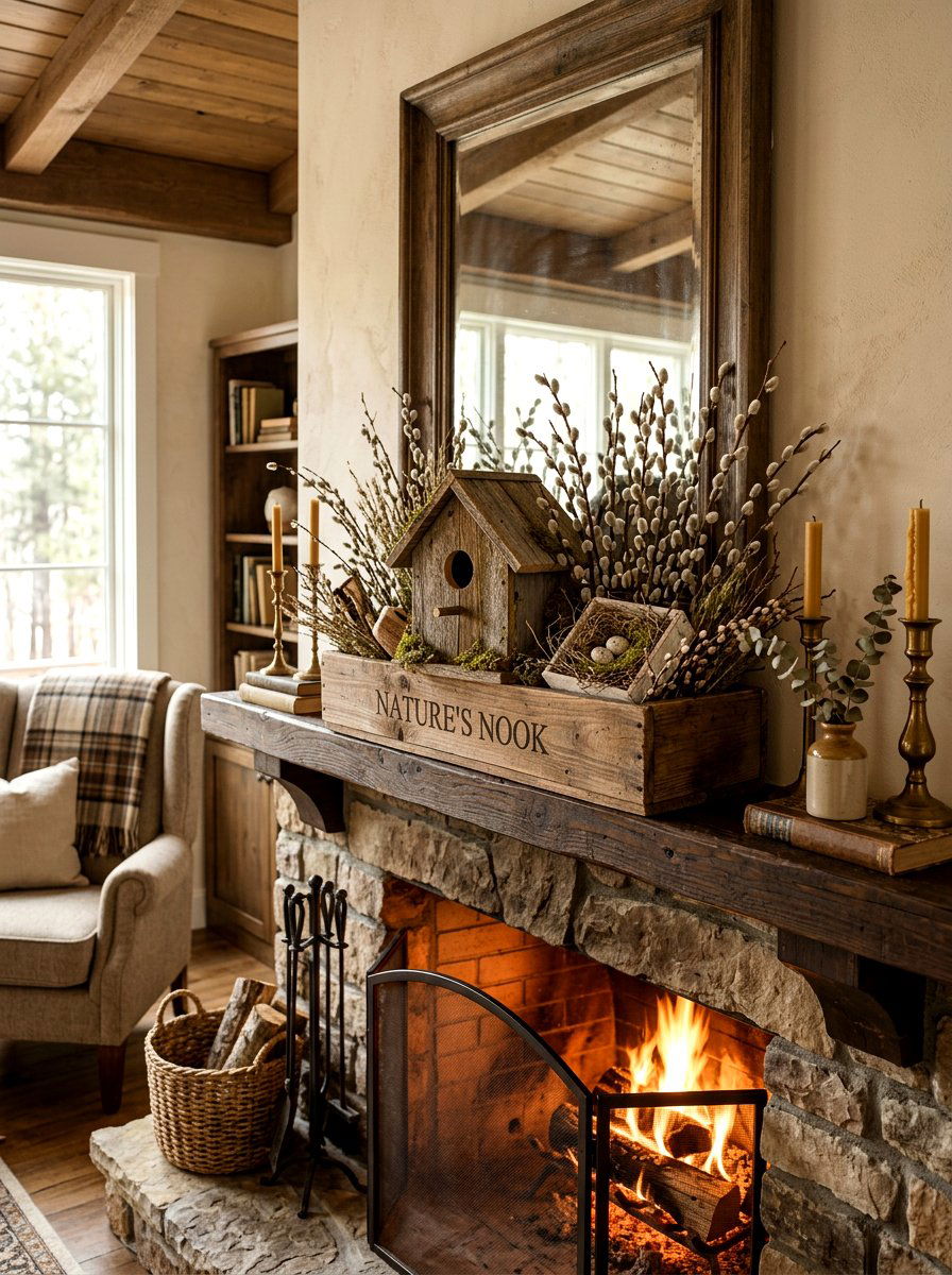 Birdhouse And Nest Box - 25 Spring Wooden Box Decor Ideas