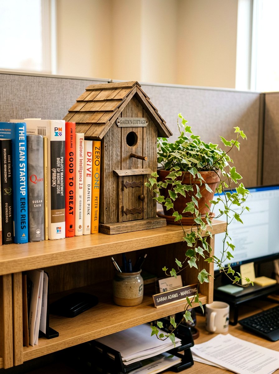 Birdhouse Decor - 25 Spring Cubicle Decor Ideas
