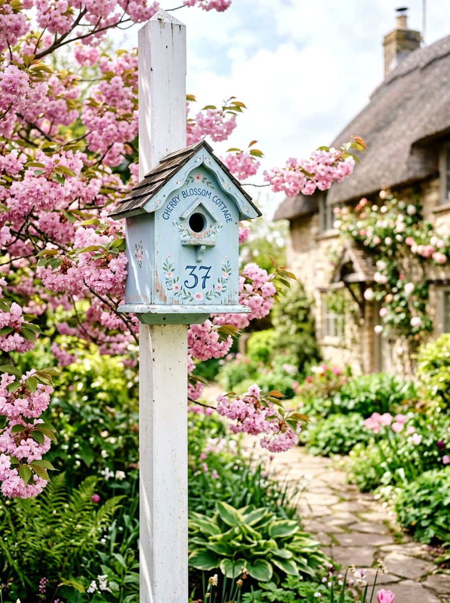 Birdhouse Sign - 25 Spring Outdoor Sign Ideas