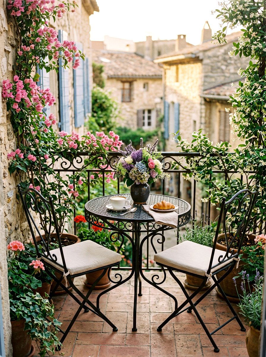 Bistro Set - 25 Spring Patio Decor Ideas