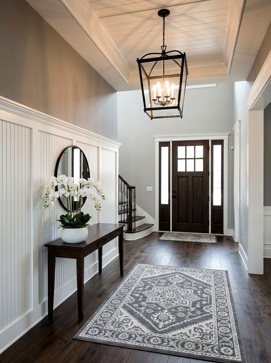 Black Metal Lantern Light - 25 Spring Foyer Chandelier Ideas