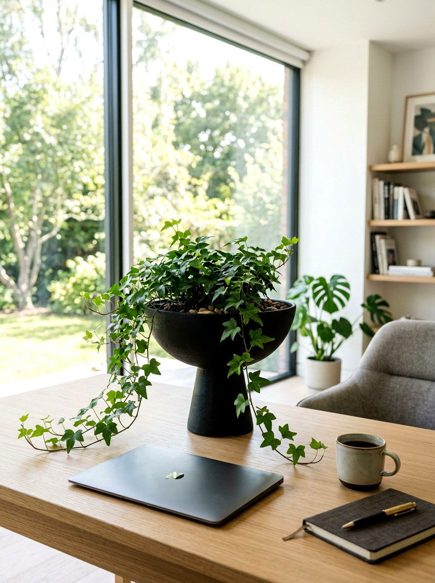 Black Pedestal Bowl With Greenery - 25 Spring Pedestal Bowl Ideas