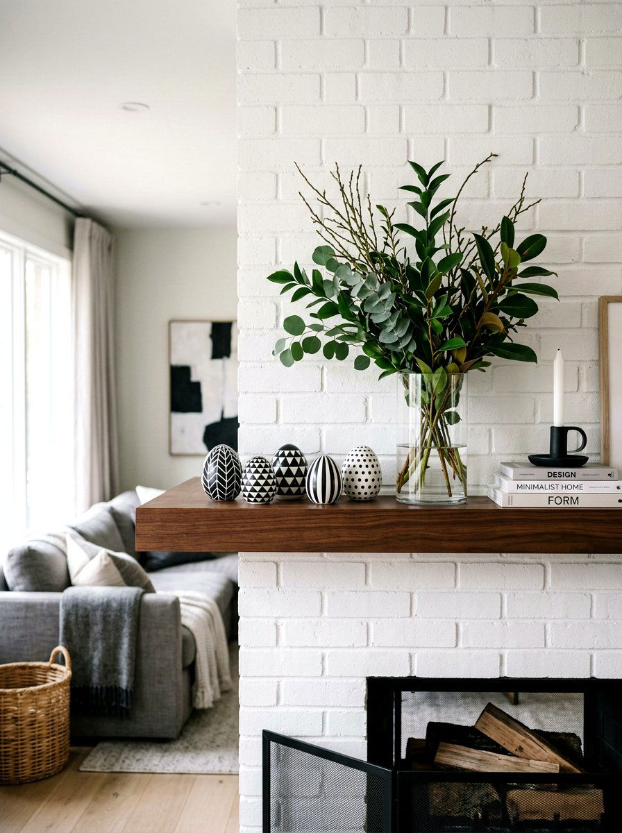 Black and white eggs - 25 Spring Decorative Egg Ideas