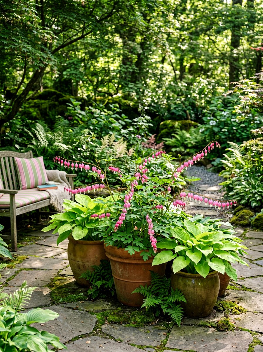 Bleeding Hearts in Pots - 25 Spring Potted Plant Ideas