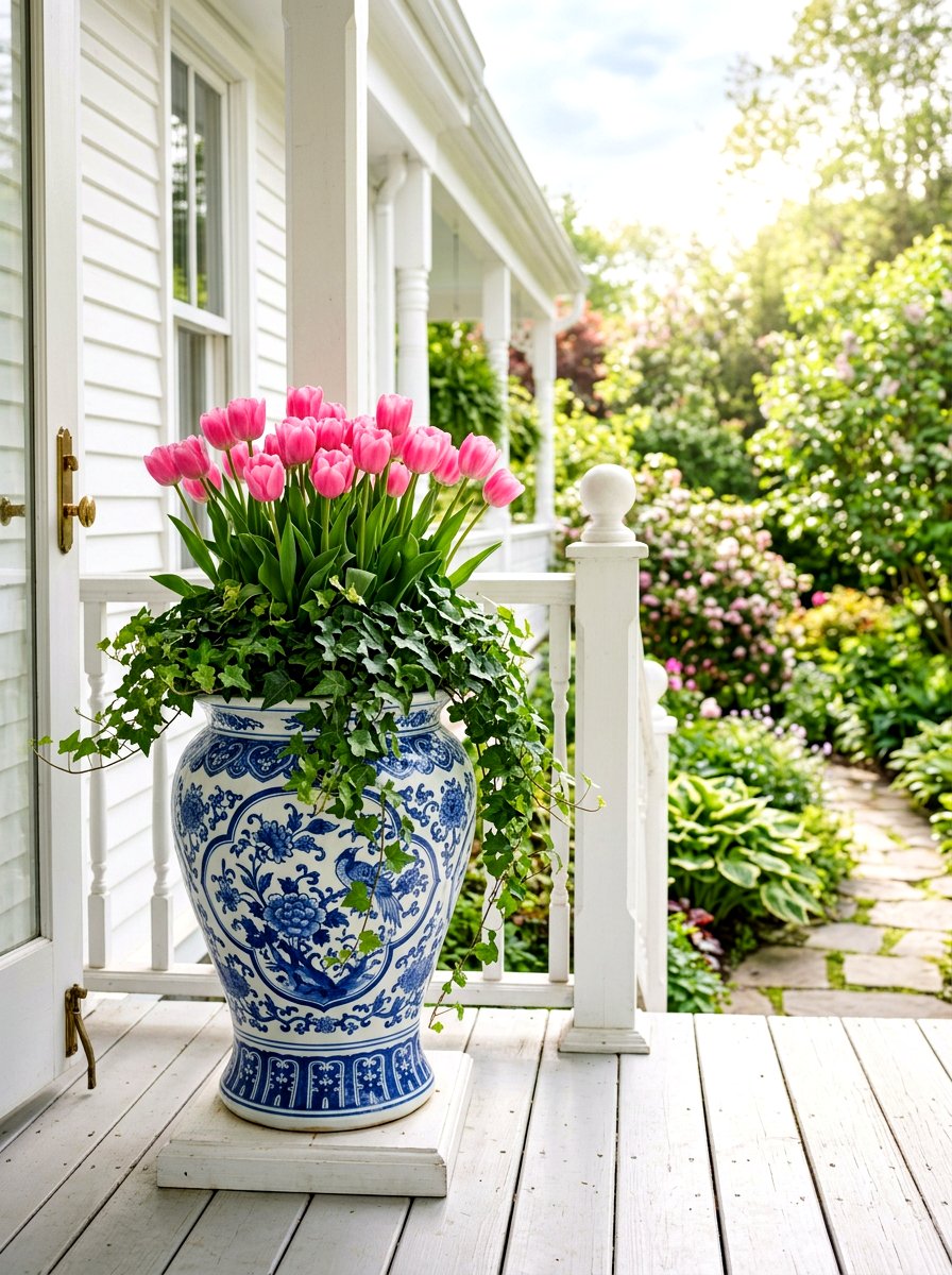25 Elegant Spring Urn Planter Ideas for Your Front Porch