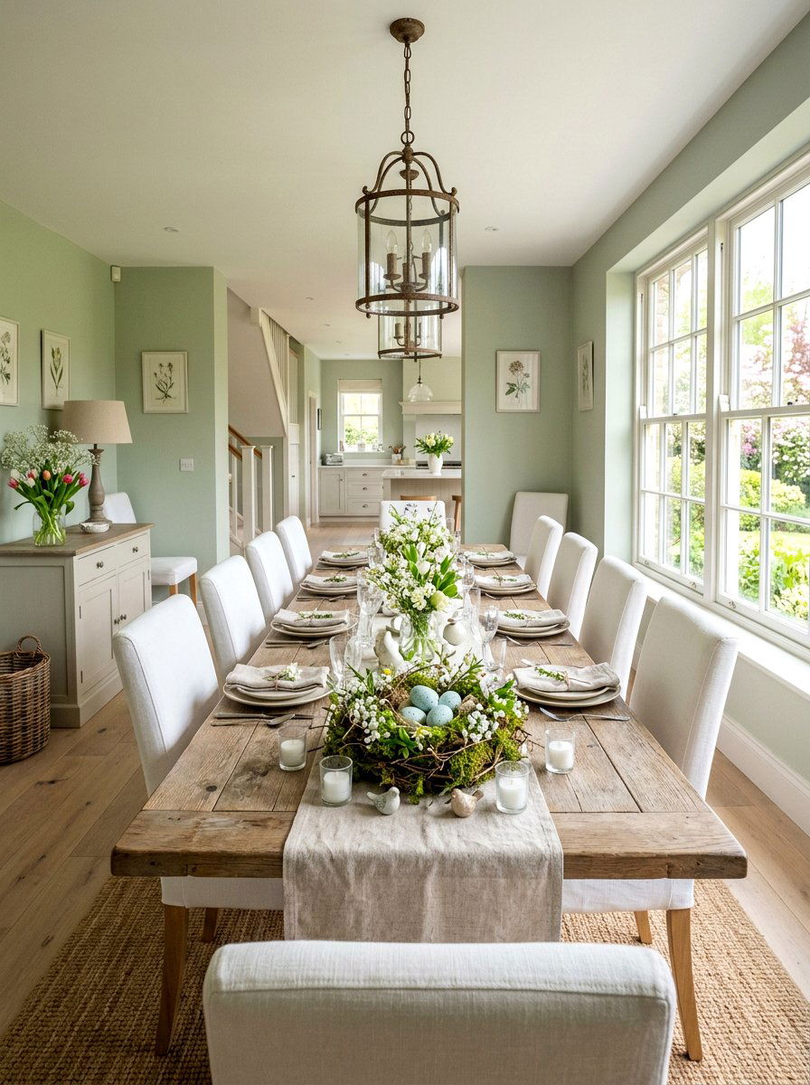 Blue Egg Moss Nest - 25 Spring Bird Nest Centerpiece Ideas