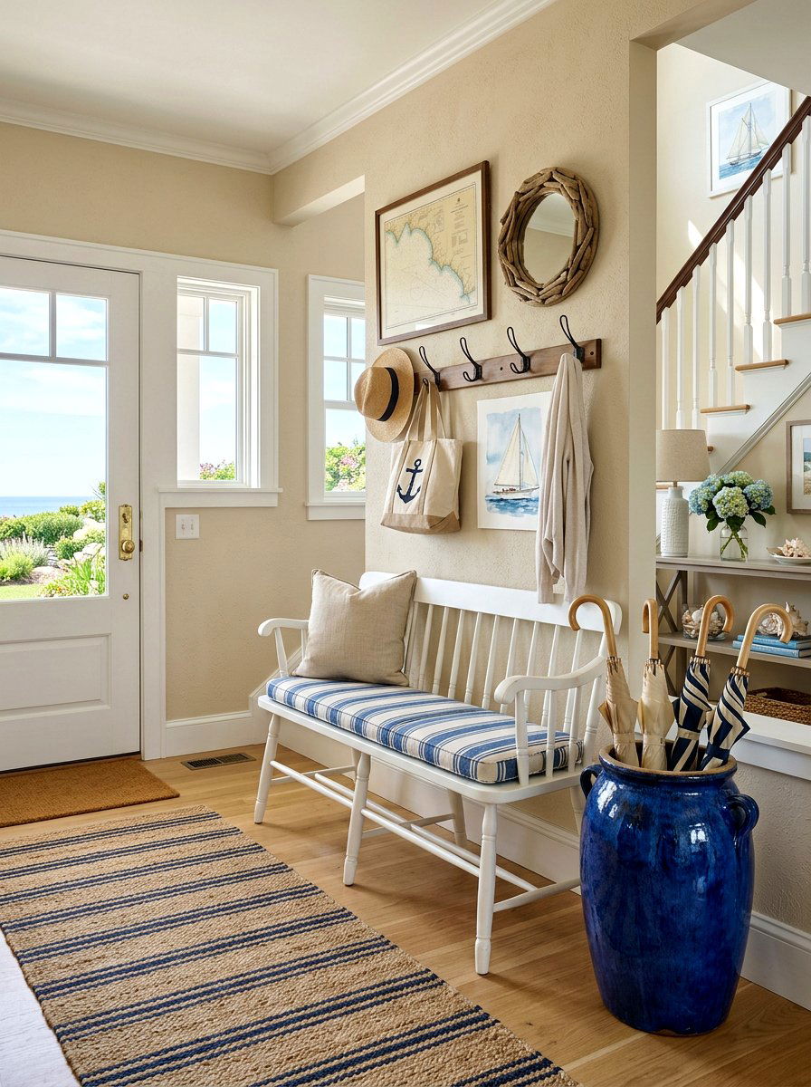 Blue Glaze Crock - 25 Spring Pottery Decor Ideas