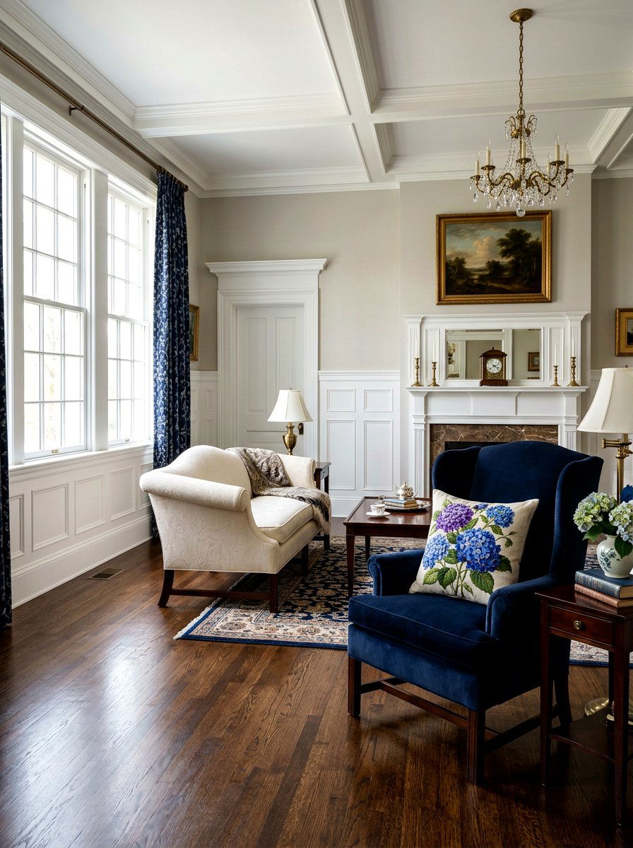 Blue Hydrangea Pillow Case - 25 Spring Floral Pillow Ideas