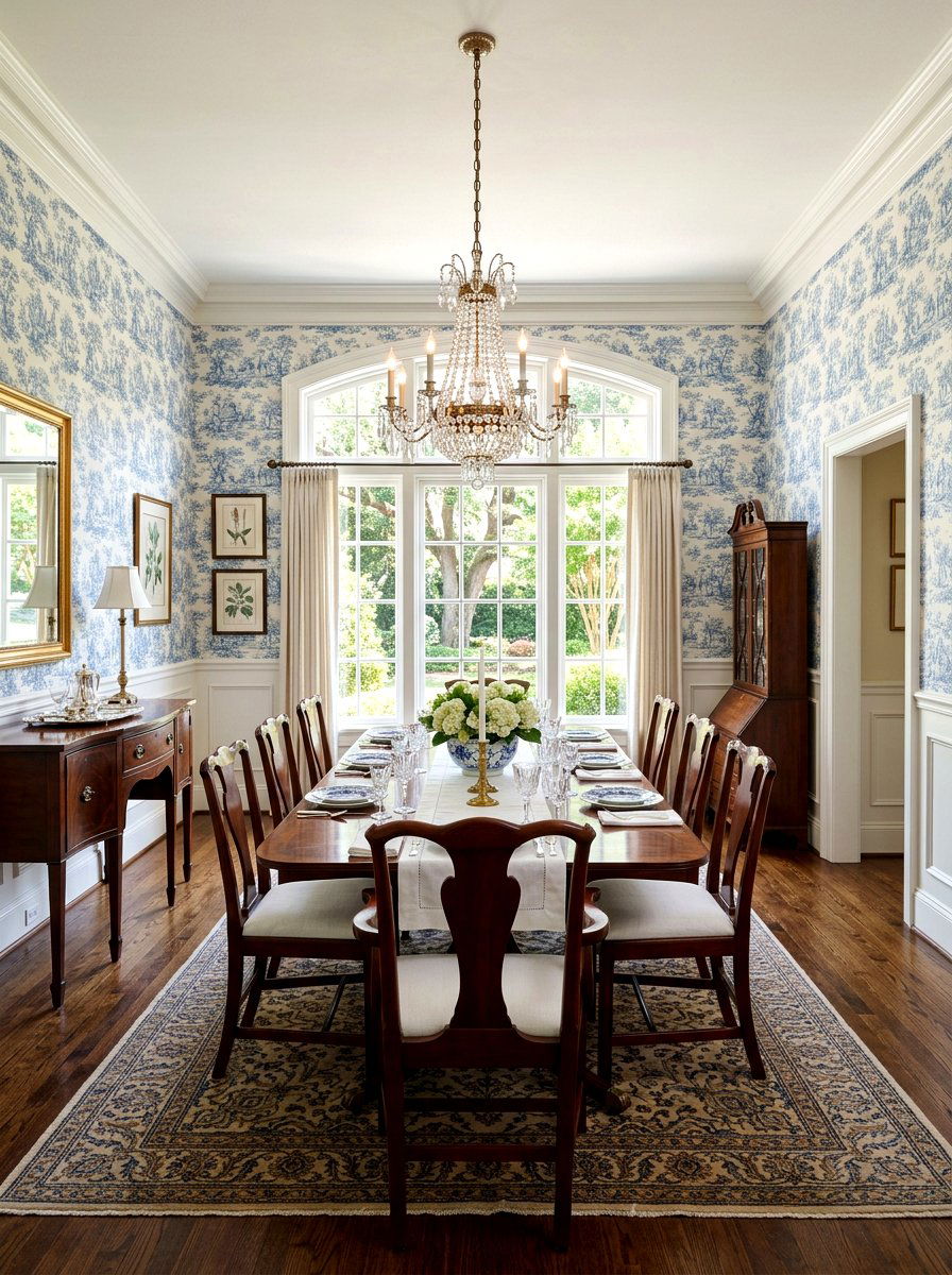 25 Elegant Spring Toile Decor Ideas for a Timeless Home Look