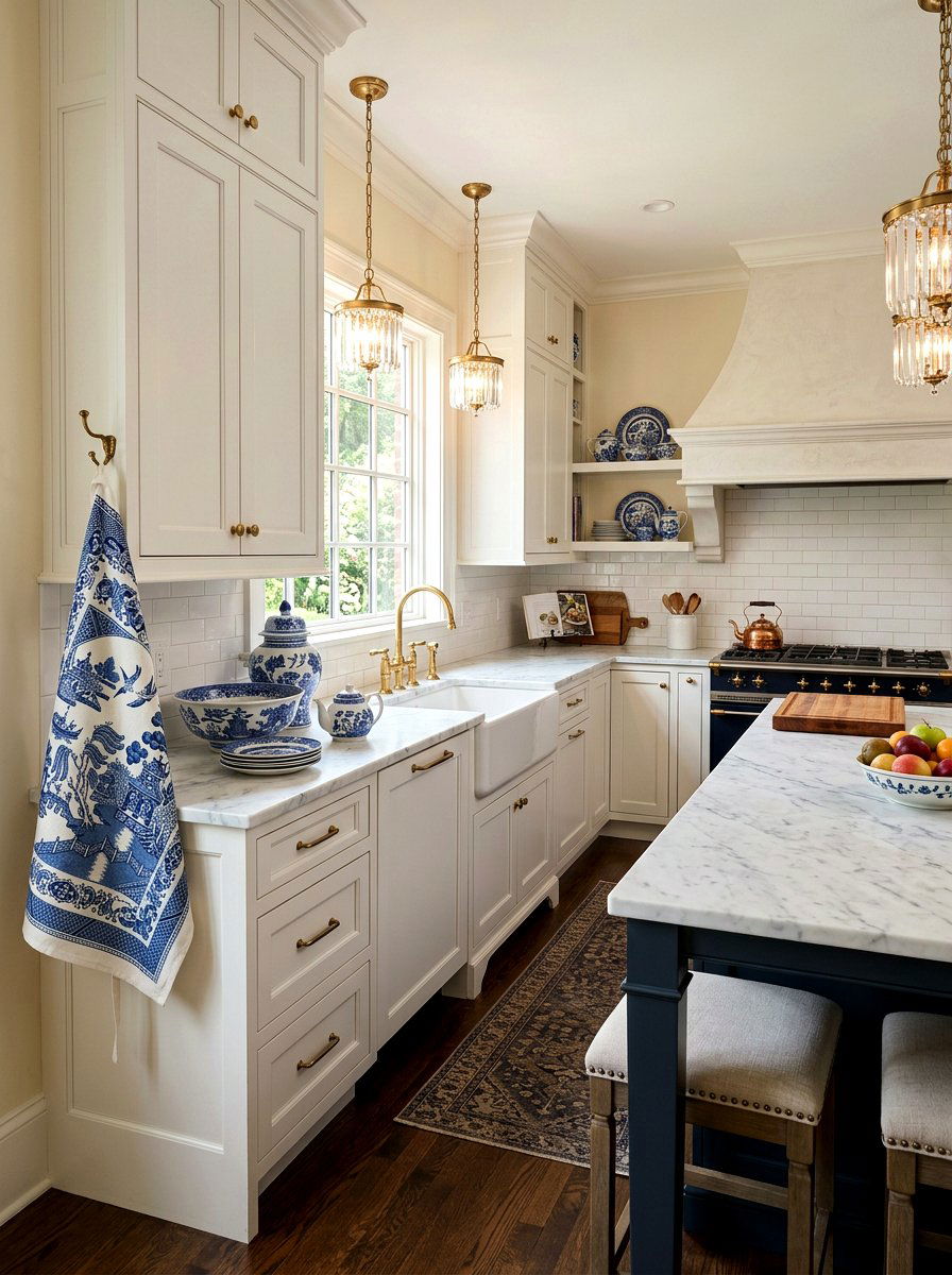 Blue Willow - 25 Spring Dish Towel Ideas