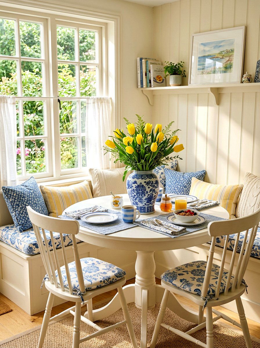 Blue and yellow tulip arrangement - 25 Spring Tulip Arrangement Ideas